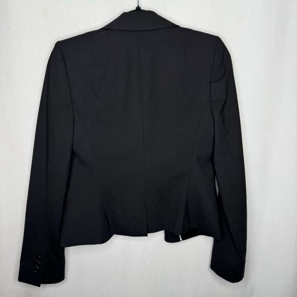 CLUB MONACO / black wool blend classic 2 button blazer jacket / 4 - Picture 2 of 9